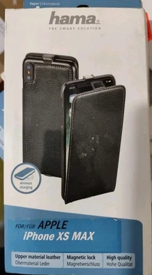 Hama Flap Case Smart Für Apple iPhone XS MAX Schwarz Leder - Bild 1 von 3