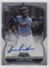 2023 Bowman Chrome Prospect Refractor 462/499 Jhonny Piron #CPA-JPN Auto 4a7