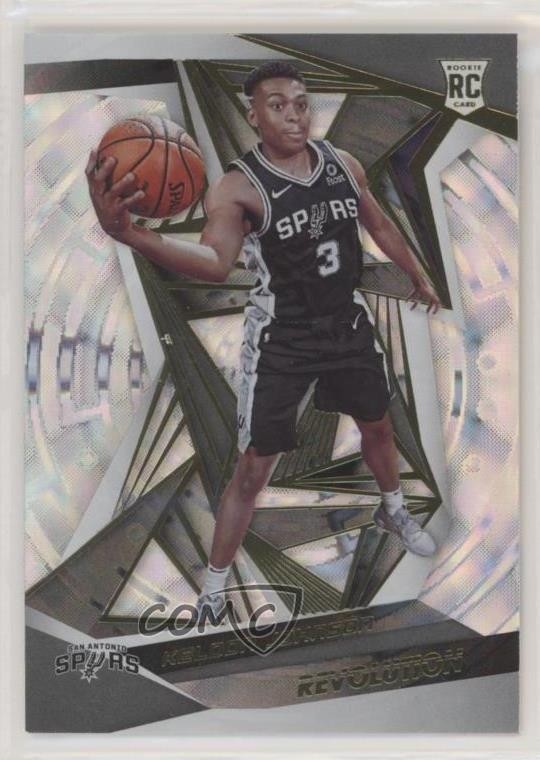 2019-20 Panini Revolution Rookies Fractal Keldon Johnson #127 Rookie RC 02au