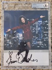 FRAN DRESCHER SIGNED THE NANNY 8x10 PHOTO ACTRESS AUTOGRAPH BECKETT COA Encased