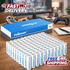 AA Batteries 100 Pack Heavy Duty 1.5v Power R6P Long Shelf Life Bulk Battery 0.31 per gallon