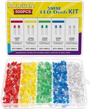 5mm Led Diode Light Assortment Kit 5 Colors Low Voltage Circuit Emitting Diodes 5mm Led Diode Light Assortment Kit 5 Colors Low Voltage Circuit Emitting Diodes