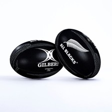 Image of Gilbert All Blacks Supporter Black Rugby Ball - Free P&P