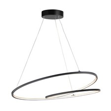 ET2 Lighting Cycle LED 1-Light Pendant in Black - E21327-BK