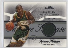 2004-05 Fleer Showcase Supreme Silver Jersey 70/100 Ray Allen #SS-RA HOF 05v0