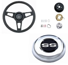 Grant Classic Style Wheel & Steering Wheel Installation Kit & Chrome Horn Button