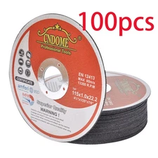 100 × 4.5"x0.040"x7/8" Cut-off Wheel Metal & Stainless Steel Cut Discs
