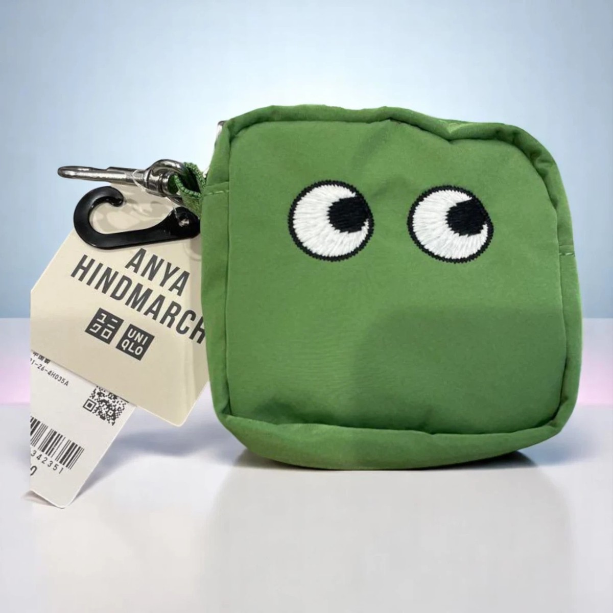 Uniqlo x Anya Hindmarch Eco Bag Green Eye Print Nylon