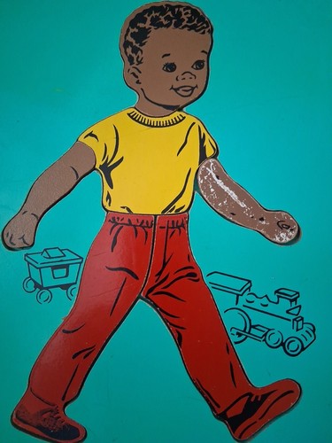 JUDY Vintage Wooden Puzzle Little Boy Dressing; 9 Pieces - Picture 4 of 9