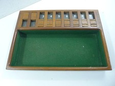 Shut the Box Game Wooden Vintage Dice Game with Green Felt AS Cooper Bermuda