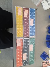 Hand2Mind Math EDUCATIONAL Dominoes for Grades 2-8 New Sealed 28 Pieces 6 COLORS