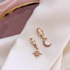 Unique Paved Star and Moon Earrings to Enhance Your Jewelry Collection