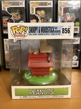 Funko Pop! Figura de vinilo de lujo Peanuts Snoopy & Woodstock con Doghouse #856