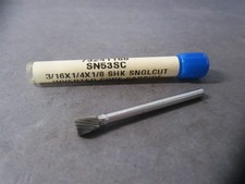 Atrax (SN-53SC-ATX) 3/16" Inverted Cone With Flat End Single Cut Abrasive Burr
