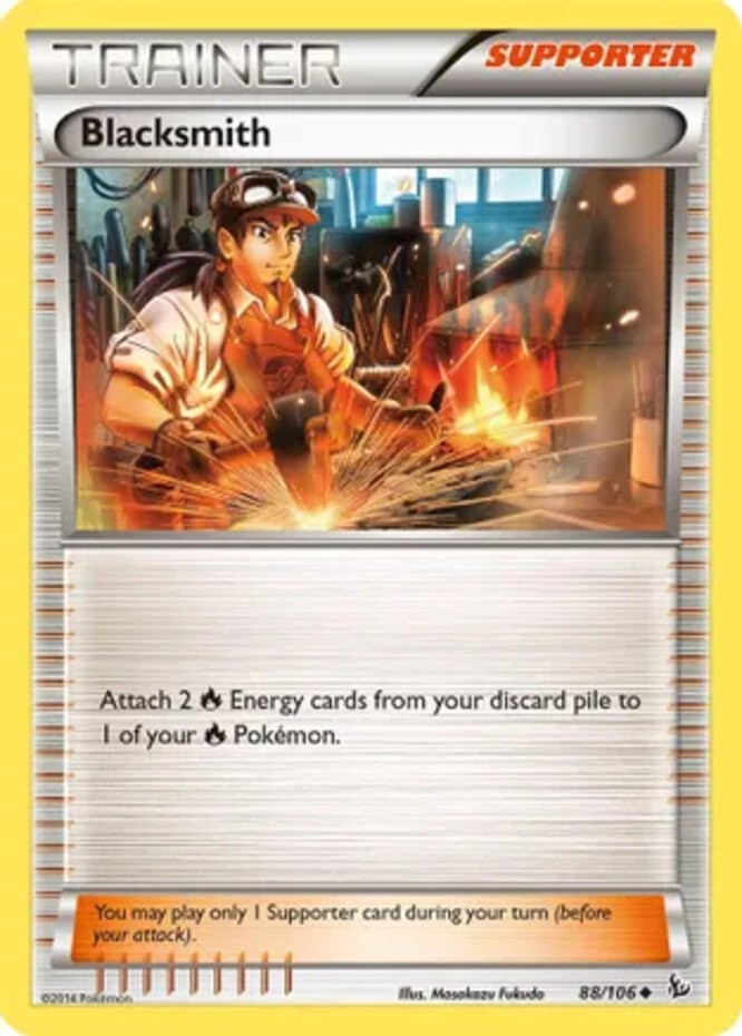 Blacksmith - 88/106 - Uncommon - Lightly Played - XY FlashFire