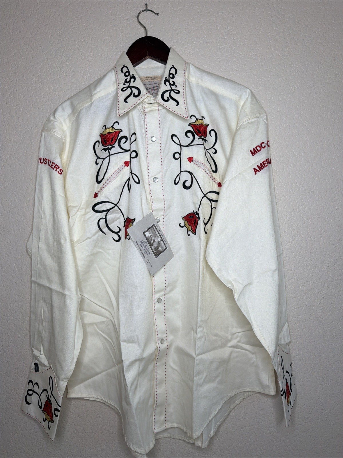 Rockmount Ranch Wear Western Shirt Limited Edition #108 Embroidered Snap Size L