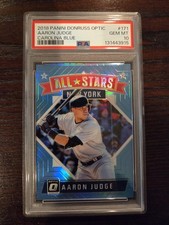 Aaron Judge 2018 Donruss Optic #171 Carolina Blue Prizm /50 All-Stars PSA 10