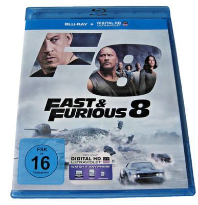 Fast & Furious 8 (Blu-ray) | Vin Diesel, Jason Statham, Dwayne Johnson | TOP