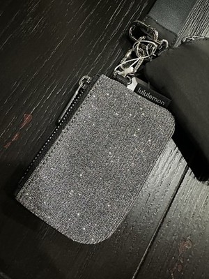 NWT Lululemon Dual Pouch Wristlet Black Glitter Sold Out! | eBay