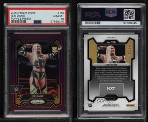 2024 Panini Prizm WWE Purple Prizm /149 Izzi Dame #116 PSA 10 GEM MT Rookie RC