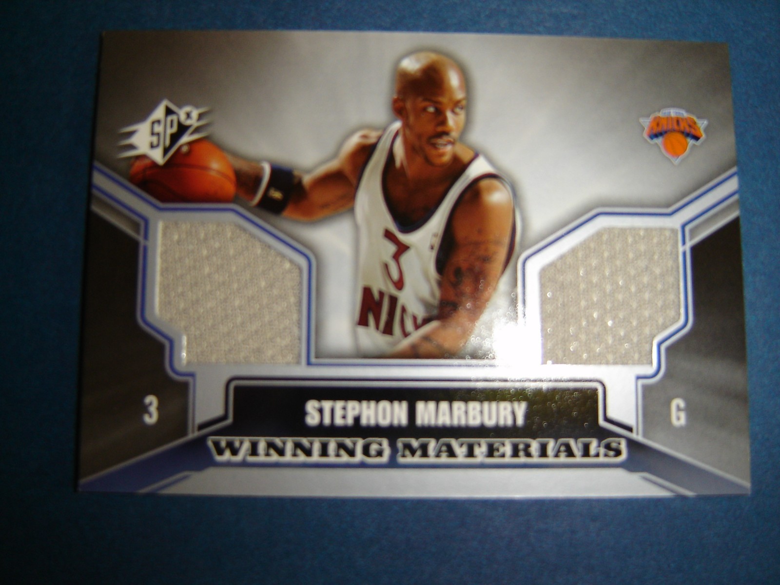 2005-06 Upper Deck SPX Stephon Marbury Winning Materials Game-Used Jersey Card