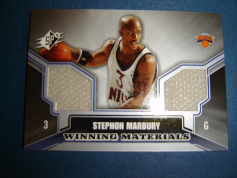 2005-06 Upper Deck SPX Stephon Marbury Winning Materials Game-Used Jersey Card