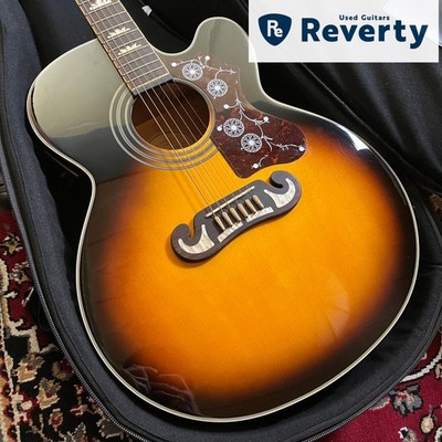 2016 Epiphone EJ-200SCE/VS Sunburst Jumbo Acoustic-Electric Guitar w/Case