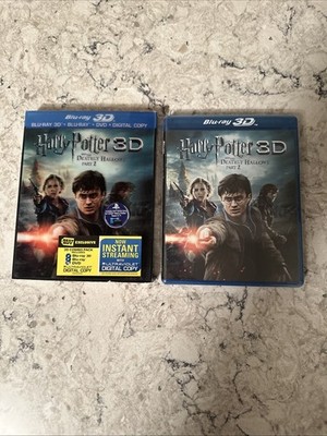 NIB Harry Potter and the Deathly Hallows Part 2 3D Warner Bros  Blue-Ray Movie