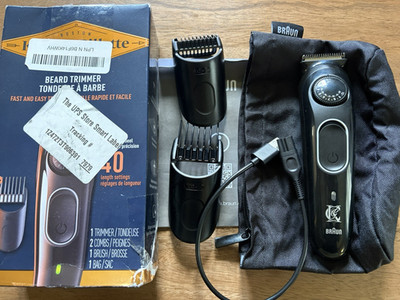 (Open Box) King C. Gillette Beard Trimmer 40 Beard Length Settings Cordless 5800