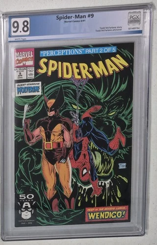 Spider-Man 9 1991 NOT CGC PGX GRADED 9.8 READ DESCRIPTION D