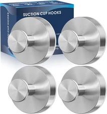 Suction Cup Hooks for Shower,Removable Shower Towel Suction Hooks for Bathroo...