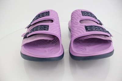 Hoka One One Violet Bloom Ora Luxe Recovery Slide Sandals  display picture 2