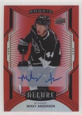 2020-21 Upper Deck Allure Rookie SP Red Rainbow Mikey Anderson #110 Auto 5gf
