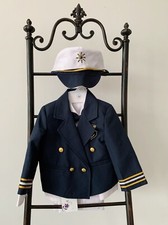 Navy Blue Toddler Boy Sailor Outfit, 18M