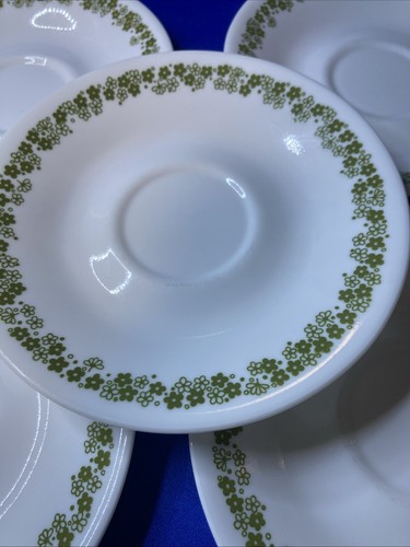 7er Set Grün CRAZY DAISY SPRING BLOSSOM Untertassen/Dessertteller 6,25" Neuwertig - Bild 3 von 6