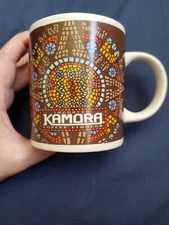 Kamora Imported Liqueur Coffee Tea  Mug Cup Kaleidoscope Mosaic Vtg. Advertising