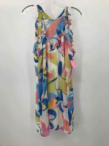 Pre-Owned BCBG Generation White Size Large Short Sleeveless Dress