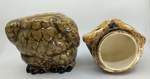 Vintage 70s HTF Atlantic Mold Ceramic Winking Owl Cookie Jar - Picture 6 of 9