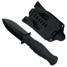 TAKUMITAK 6.5" Full Tang Tactical EDC Fixed Blade Knives MOLLE Clip - TKF3S04