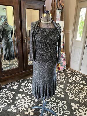 Joseph Ribkoff print fit & flare dress 14 Top - 8 Skirt Paisley Lace | eBay