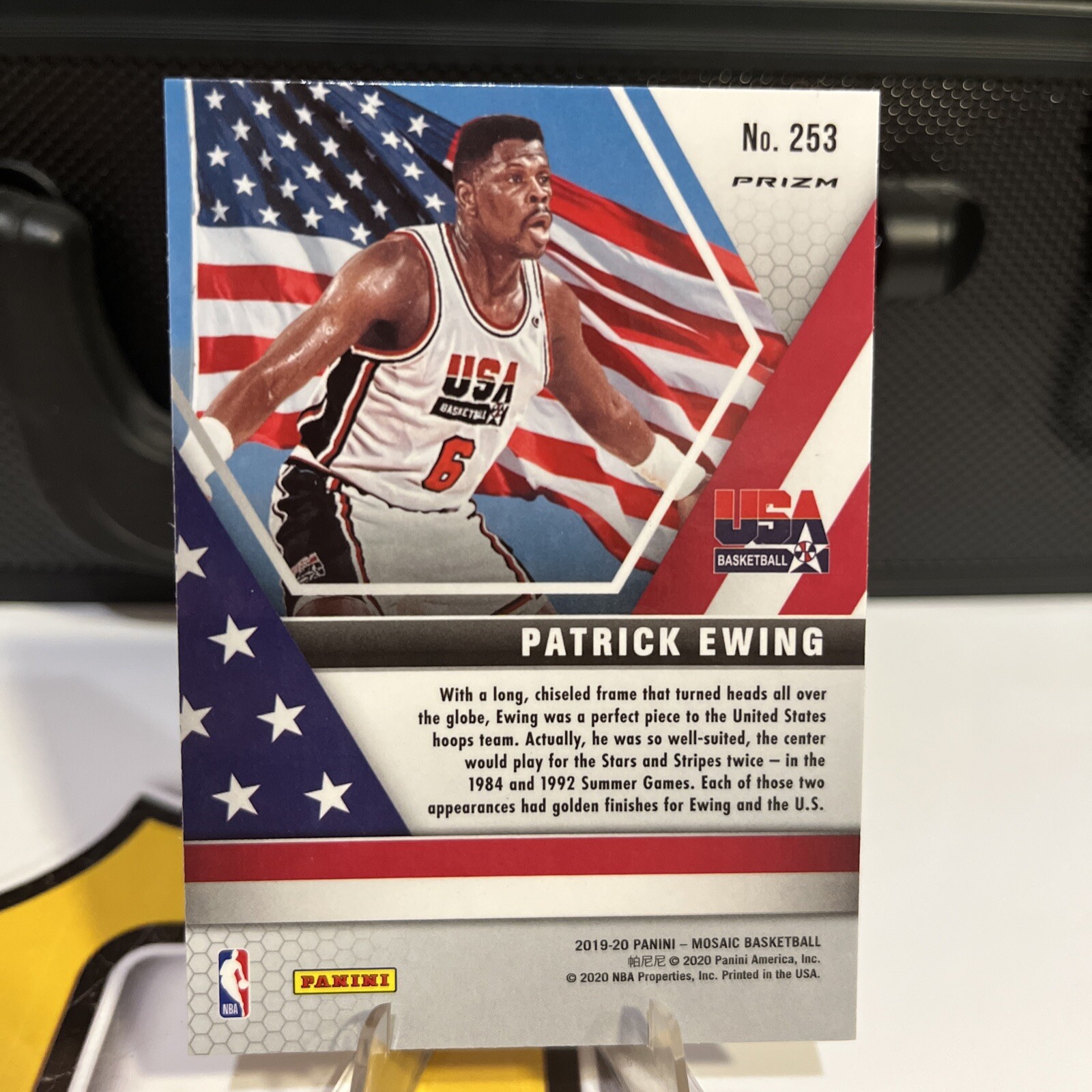 2019-20 Panini Mosaic - USA Basketball Pink Camo Prizm #253 Patrick Ewing