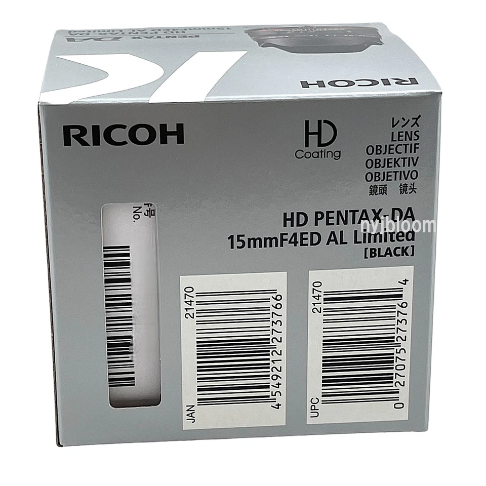 New PENTAX HD PENTAX DA 15mm F4 ED AL Limited Lens Black K Mount Pentax-DA - Image 4 of 4