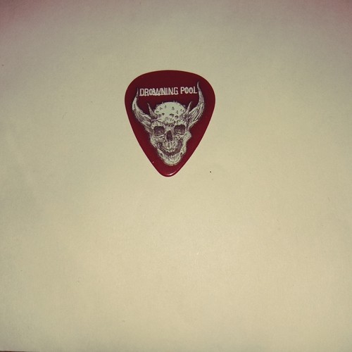 Drowning Pool 2023 Concert Tour Logo & Signature Red GUITAR PICK