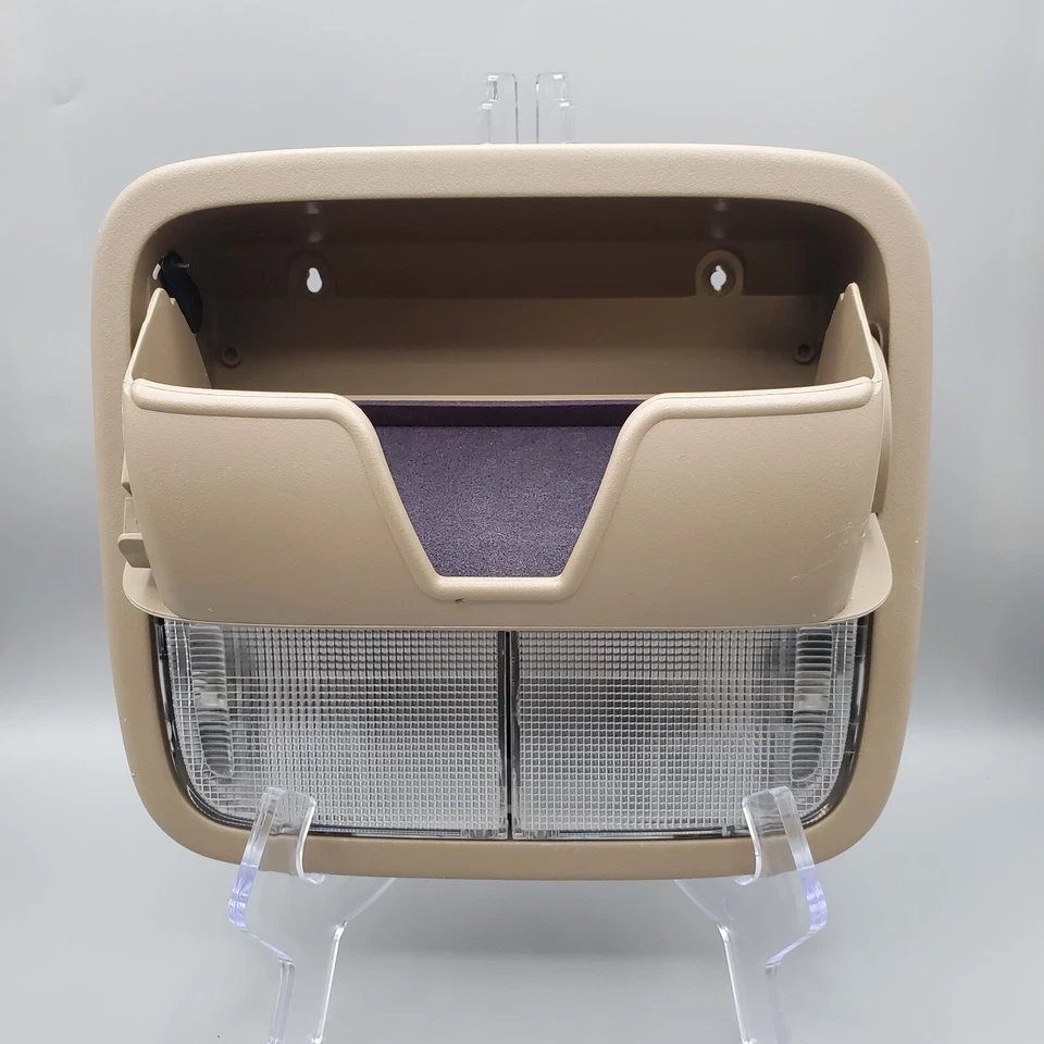 2007-2003 Honda Ridgeline Dome Light Tan OEM Overhead Console Big Lens Tested - Image 3 of 4