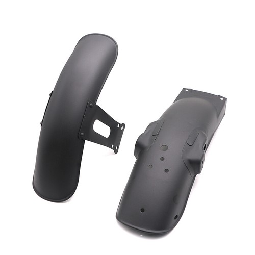 Black Metal Front&Rear Fender Mudguard Cover For Cafe Racer Retro CG125 - Foto 2 di 4