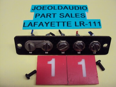 Lafayette LR-111 Receiver AM/FM Antenna Input Panel. Tested. Parting Out LR-111