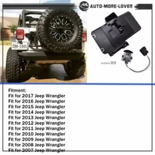 For Jeep Wrangler JK 2007~2017 Rear License Plate Holder Mounting Bracket &Light