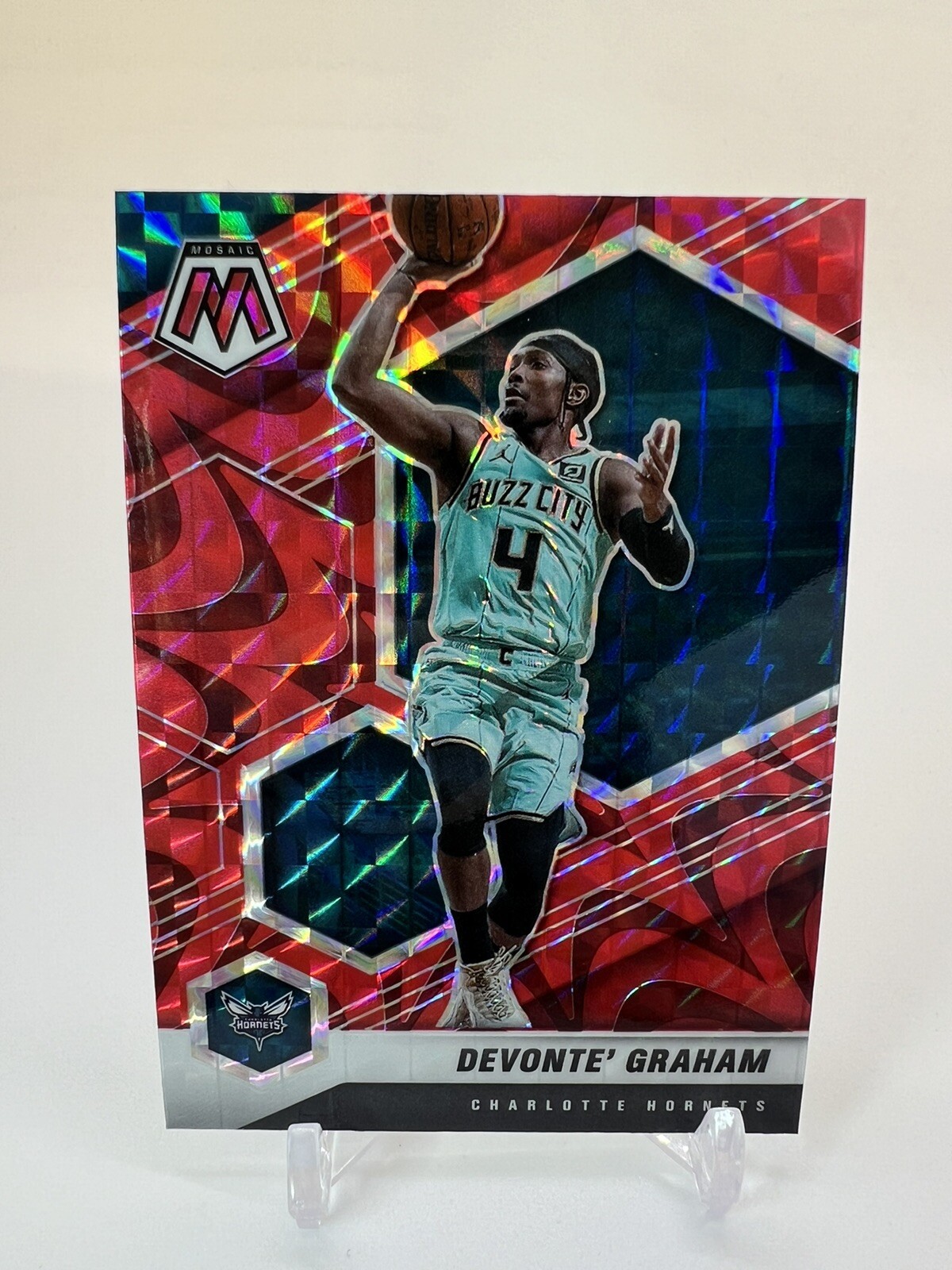 2020-21 Panini Mosaic Mosaic Red #196 Devonte' Graham