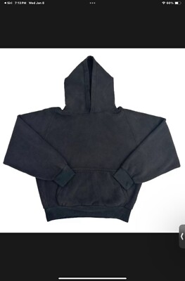 Yeezy Gap H09 Polar Fleece Regular Fit Hoodie Men's - Color Black - Size 2XL!