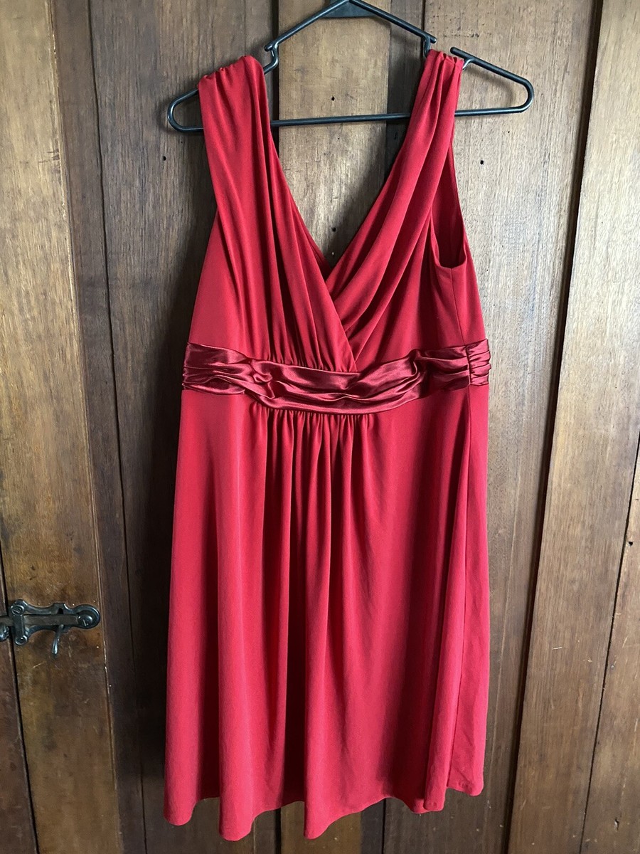 Davids Bridal DB Sleeveless short Bridesmaid Dress Apple Red Size 14 | eBay Davids Bridal DB Sleeveless short Bridesmaid Dress Apple Red Size 14 | eBay